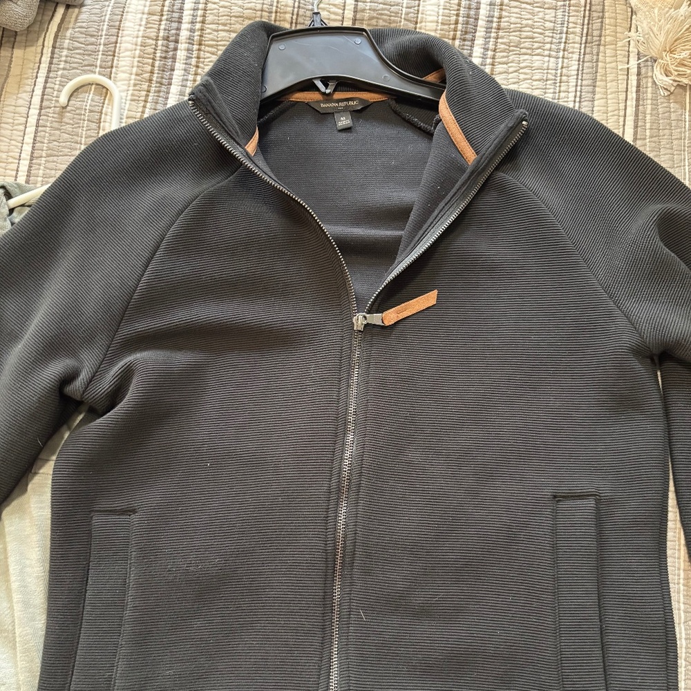 Black Banana Republic zip up jacket